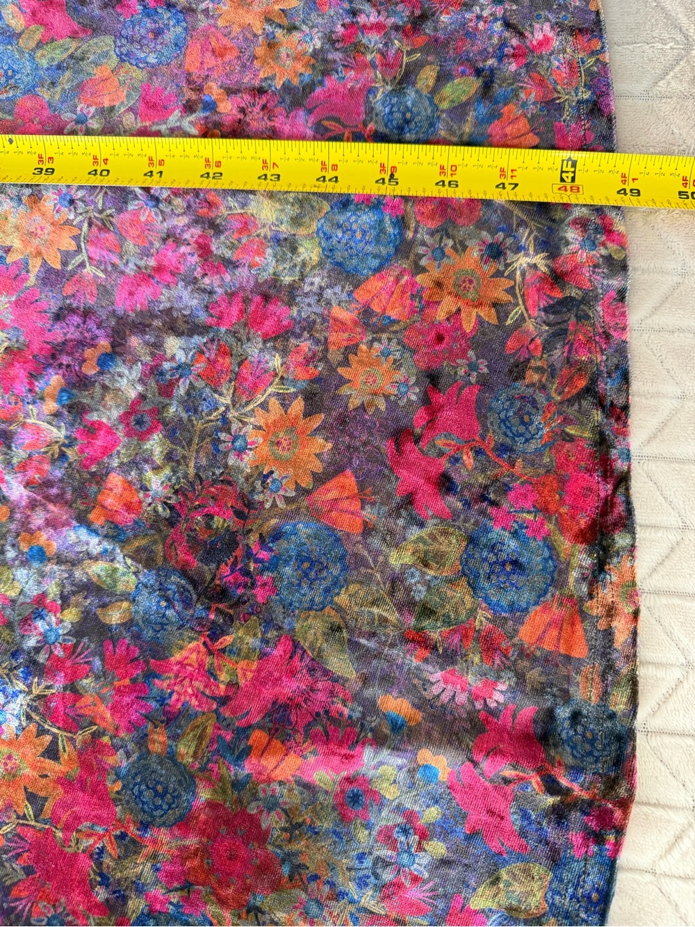 Natural Life Gracie Velvet Slip Dress Dark Floral Garden Boho Dark Romantic M - Picture 6 of 7